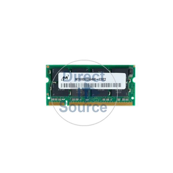 Micron MT16VDD12864HG-335C2 - 1GB DDR PC-2700 Non-ECC Unbuffered 200Pins Memory