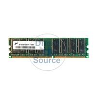 Micron MT16VDDF12864Y-40BD1 - 1GB DDR PC-3200 Non-ECC Unbuffered 184Pins Memory