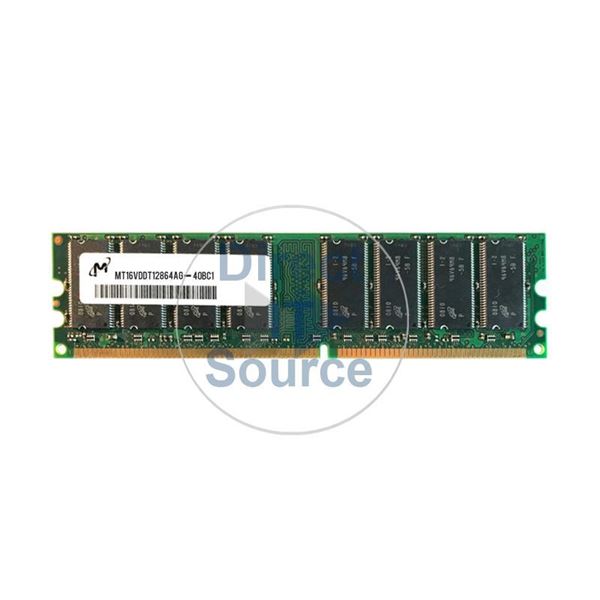 Micron MT16VDDT12864AG-40BC1 - 1GB DDR PC-3200 Non-ECC Unbuffered 184Pins Memory