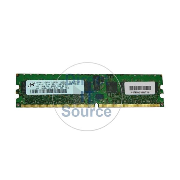 Micron MT18HTF12872PY-667D2 - 1GB DDR2 PC2-5300 ECC Registered 240-Pins Memory