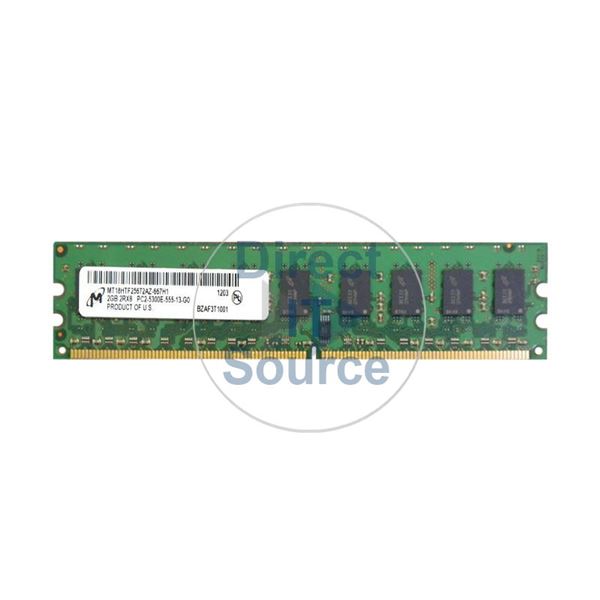 Micron MT18HTF25672AY-667H1 - 2GB DDR2 PC2-5300 ECC UNBUFFERED 240 Pins Memory