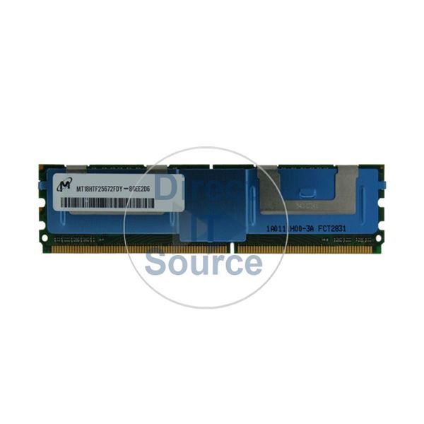 Micron MT18HTF25672FDY-80EE2D6 - 2GB DDR2 PC2-6400 ECC Fully Buffered 240Pins Memory