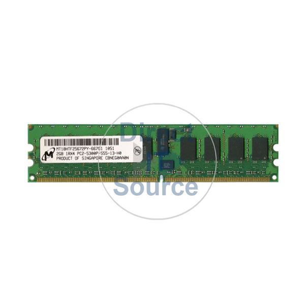 Micron MT18HTF25672PY-667G1 - 2GB DDR2 PC2-5300 ECC REGISTERED 240 Pins Memory