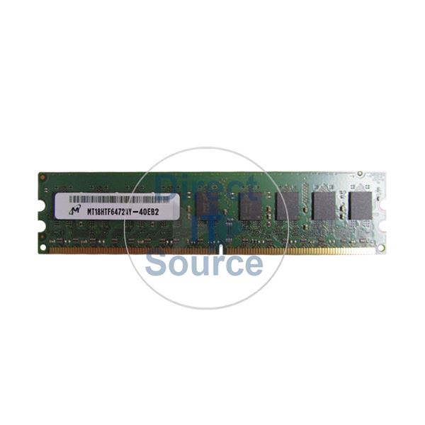 Micron MT18HTF6472AY-40EB2 - 512MB DDR2 PC2-3200 ECC Unbuffered Memory