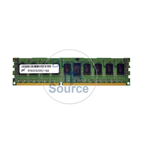 Micron MT18JSF1G72PDZ-1G6 - 8GB DDR3 PC3-12800 ECC Registered 240-Pins Memory
