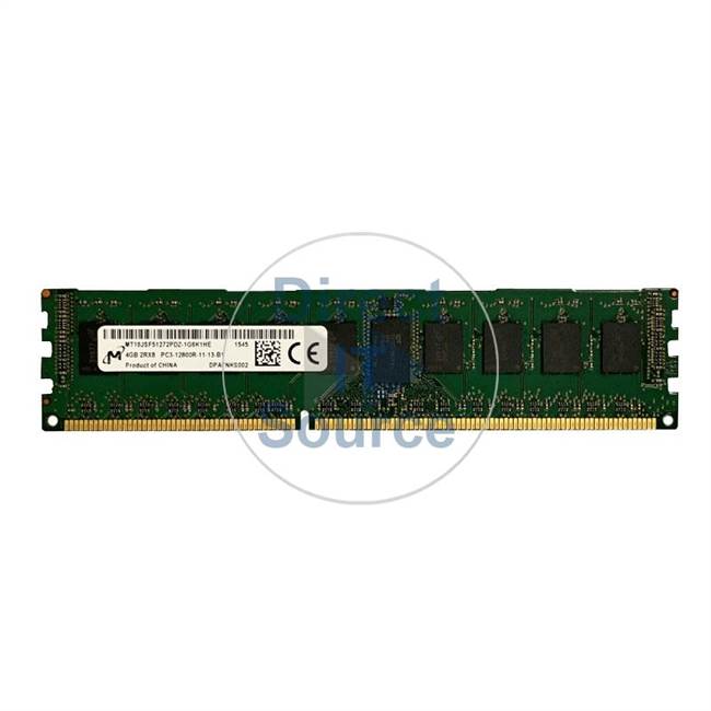 Micron MT18JSF51272PDZ-1G6K1HE - 4GB DDR3 PC3-12800 ECC Registered 240-Pins Memory