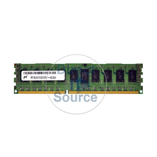 Micron MT18JSF51272PZ-1G1D1 - 4GB DDR3 PC3-8500 ECC Registered 240-Pins Memory