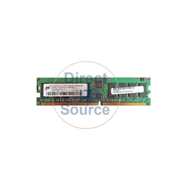 Micron MT18VDDF6472G-335G3 - 512MB DDR PC-2700 ECC Registered 184-Pins Memory