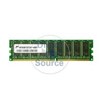 Micron MT18VDDT12872AG-40BD1 - 1GB DDR PC-3200 ECC Unbuffered 184Pins Memory