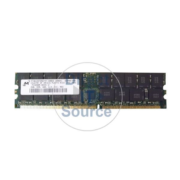 Micron MT36VDDF25672Y-40BD2 - 2GB DDR PC-3200 ECC Registered 184-Pins Memory