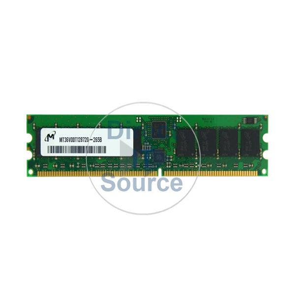Micron MT36VDDT12872G-265B - 1GB DDR PC-2100 ECC Registered 184Pins Memory