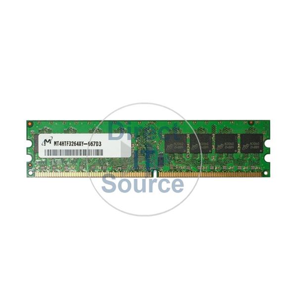 Micron MT4HTF3264AY-667D3 - 256MB DDR2 PC2-5300 Unbuffered 240-Pins Memory