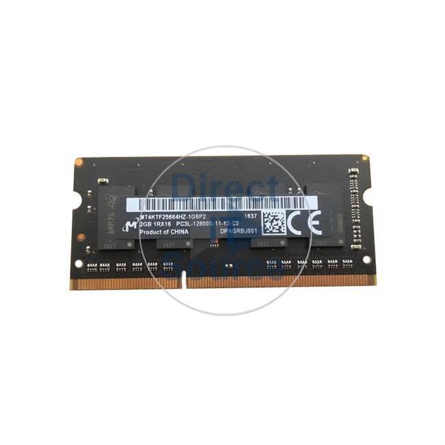 Micron MT4KTF25664HZ-1G6P2 - 2GB DDR3 PC3-12800 Non-ECC Unbuffered 204-Pins Memory
