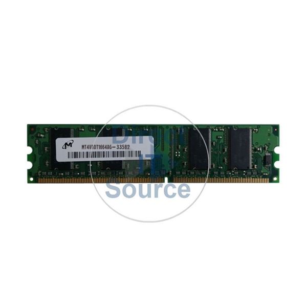 Micron MT4VDDT1664AG-335B2 - 128MB DDR PC-2700 Non-ECC Unbuffered 184-Pins Memory