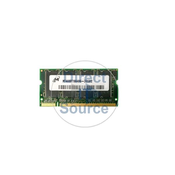 Micron MT4VDDT1664HG-335B2 - 128MB DDR PC-2700 Non-ECC Unbuffered 200-Pins Memory