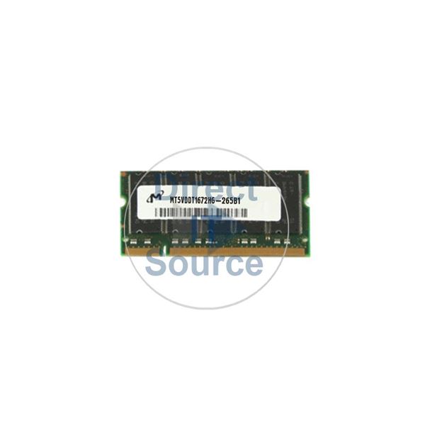 Micron MT5VDDT1672HG-265B1 - 128MB DDR ECC Unbuffered 200-Pins Memory