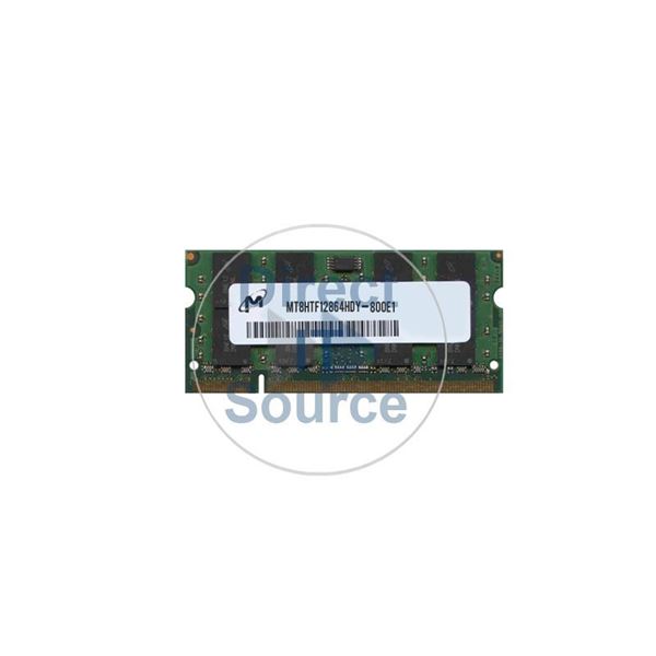 Micron MT8HTF12864HDY-800E1 - 1GB DDR2 PC2-6400 Non-ECC Unbuffered 200Pins Memory