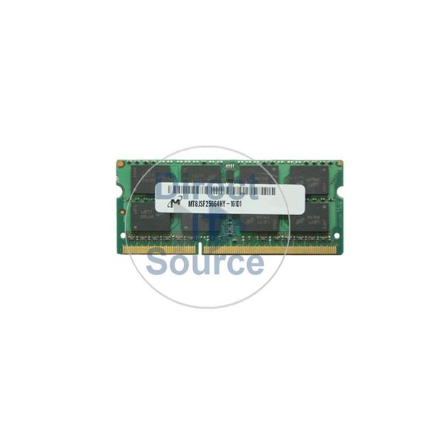 Micron MT8JSF25664HY-1G1D1 - 2GB DDR3 PC3-8500 Non-ECC Unbuffered 204Pins Memory