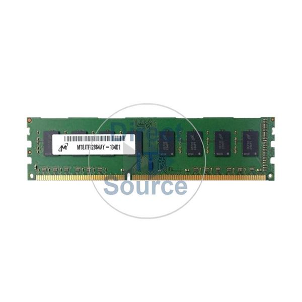 Micron MT8JTF12864AY-1G4D1 - 1GB DDR3 PC3-10600 Non-ECC Unbuffered 240Pins Memory