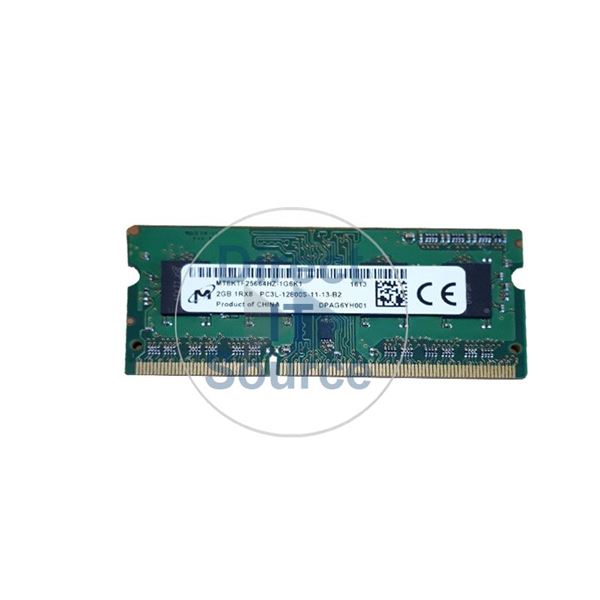 Micron MT8KTF25664HZ-1G6K1 - 2GB DDR3 PC3-12800 Non-ECC Unbuffered 204-Pins Memory