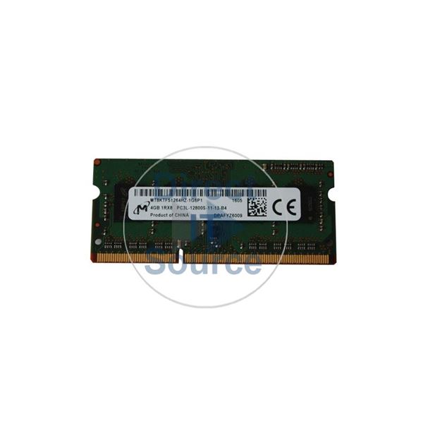 Micron MT8KTF51264HZ-1G6P1 - 4GB DDR3 PC3-12800 Non-ECC Unbuffered 204-Pins Memory