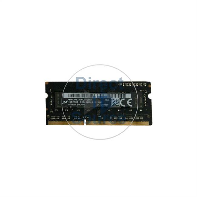 Micron MT8KTF51264HZ-1G9P2 - 4GB DDR3 PC3-14900 Non-ECC Unbuffered 204-Pins Memory