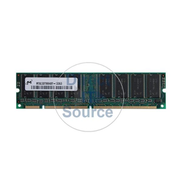 Micron MT8LSDT1664AY-133G3 - 128MB SDRAM PC-133 Non-ECC Unbuffered 168-Pins Memory