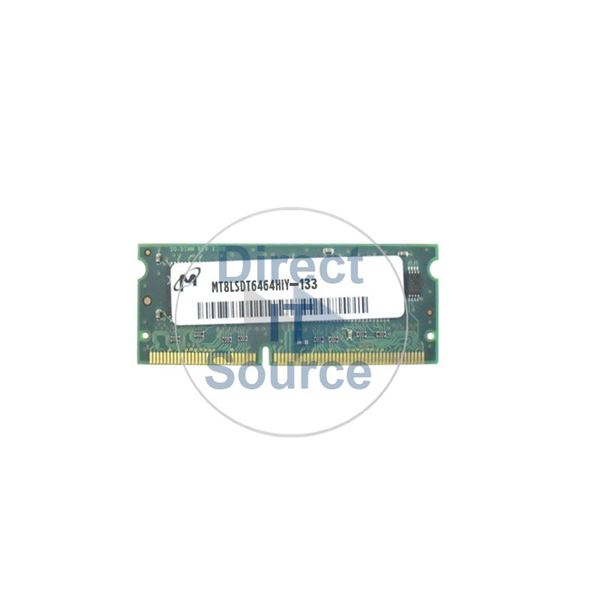 Micron MT8LSDT6464HIY-133 - 512MB SDRAM PC-133 Non-ECC Unbuffered 144-Pins Memory