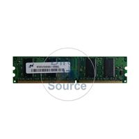 Micron MT8VDDT6464AG-40BD3 - 512MB DDR PC-3200 Non-ECC Unbuffered 184-Pins Memory