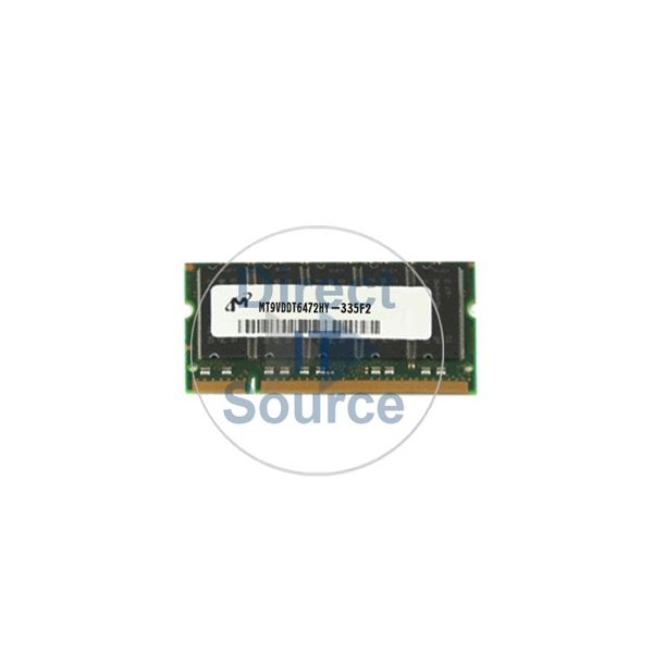Micron MT9VDDT6472HY-335F2 - 512MB DDR ECC Unbuffered 200-Pins Memory