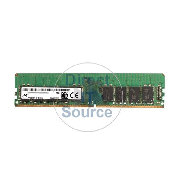 Micron MTA18ASF2G72AZ-2G1B1 - 16GB DDR4 PC4-17000 ECC Unbuffered 288-Pins Memory