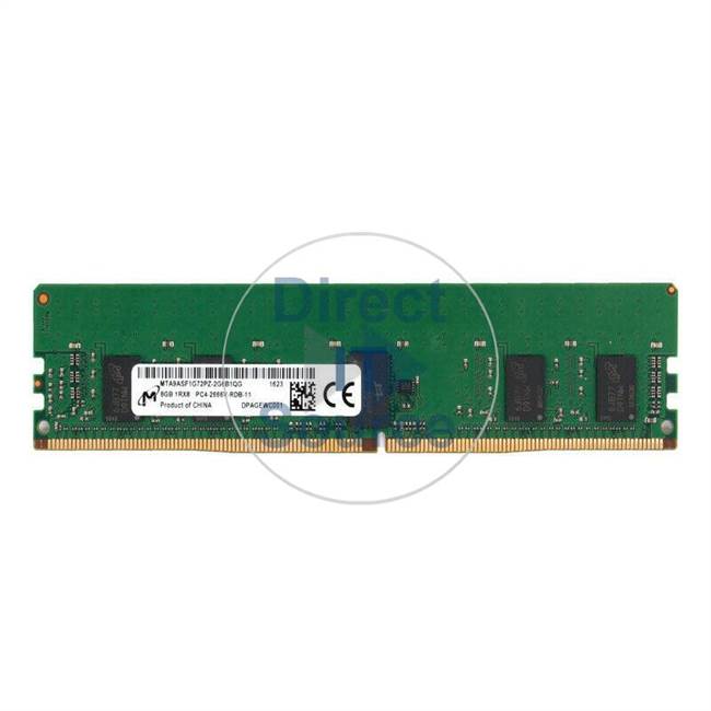 Micron MTA9ASF1G72PZ-2G6B1QG - 8GB DDR4 PC4-21300 ECC Registered 288-Pins Memory