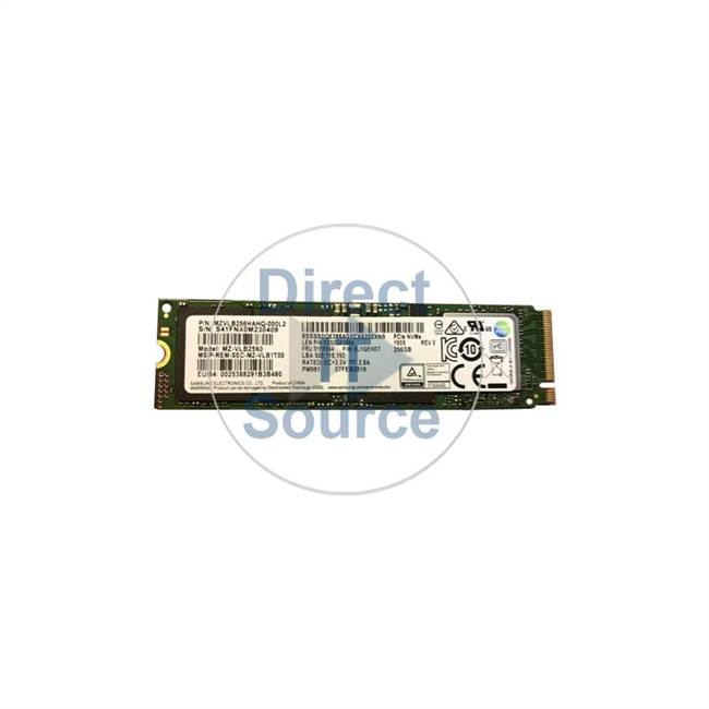 Samsung MZVLB256HAHQ-000L2 - 256GB PCIe SSD