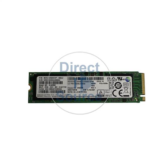 Samsung MZVLW256HEHP-000L2 - 256GB PCIe SSD