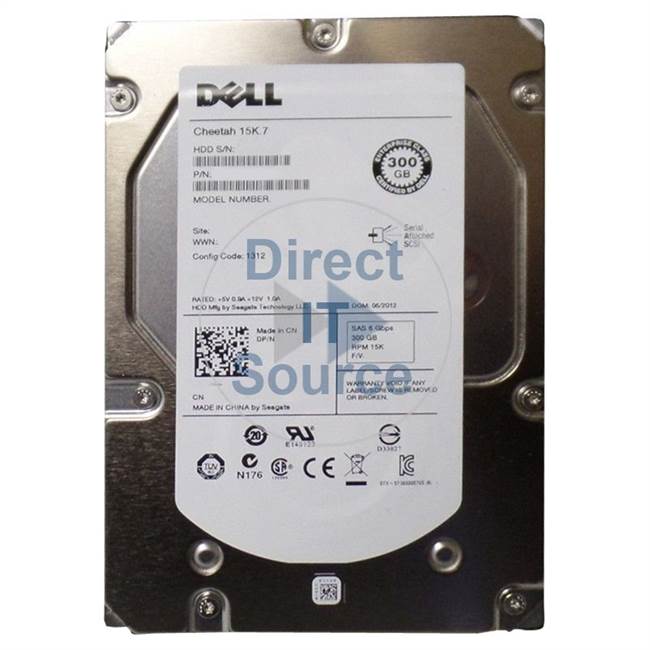 Dell N51KF - 300GB SATA 3.5" SSD