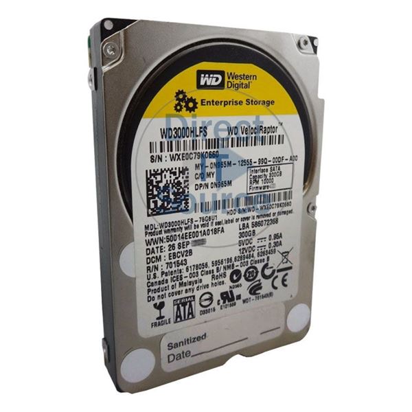 Dell N965M - 300GB 10K SATA 3.5" 16MB Cache Hard Drive