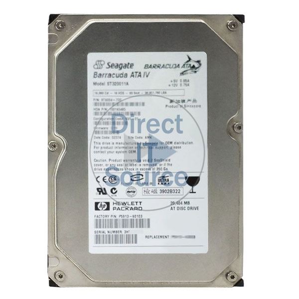 HP P5913-60103 - 20GB 7.2K IDE 3.5" Hard Drive