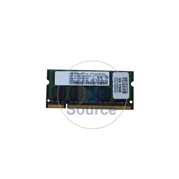HP PE832A - 1GB DDR2 PC2-4200 Non-ECC Unbuffered 200-Pins Memory