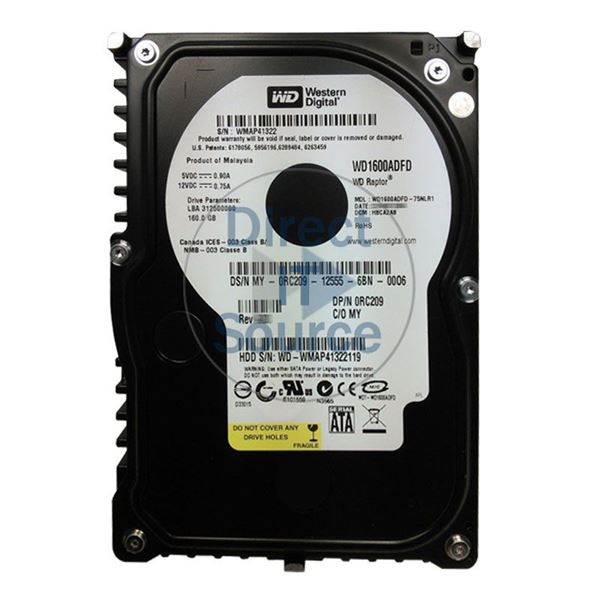 Dell RC209 - 160GB 10K SATA 3.5" Hard Drive