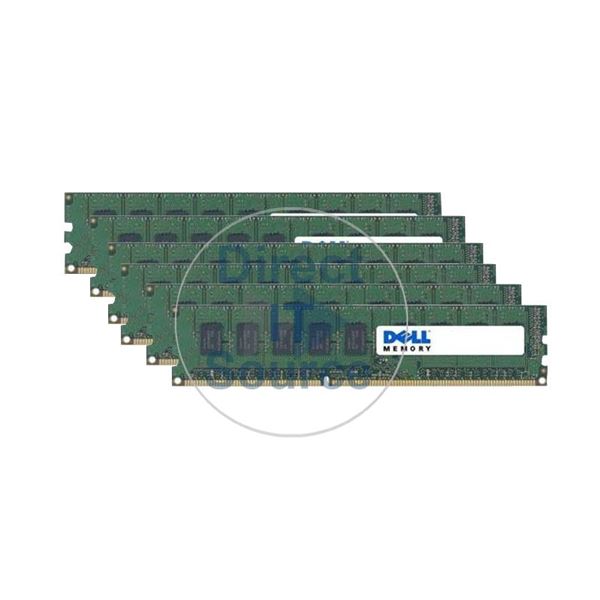 Dell RK18X - 12GB 6x2GB DDR3 PC3-10600 ECC Memory