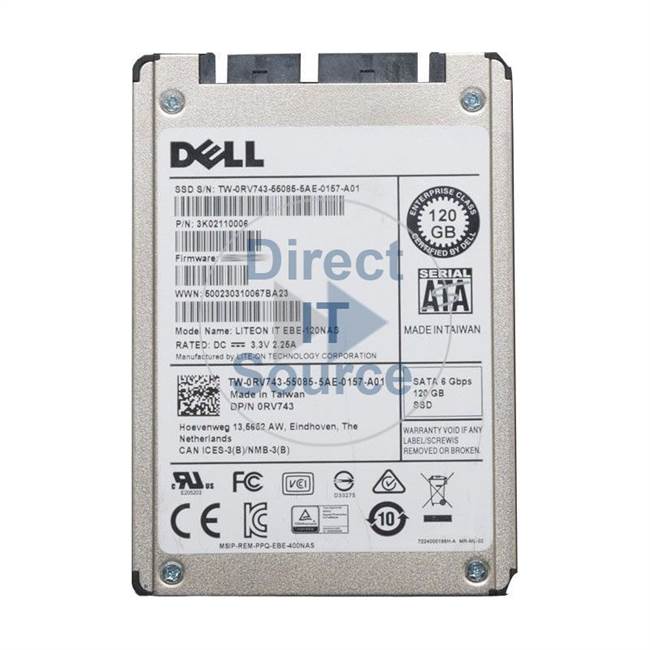 Dell RV743 - 120GB SATA 6.0Gbps 1.8" SSD