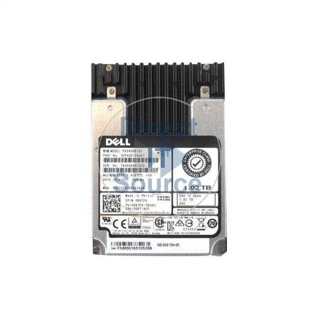 Dell SDFAG01DAA01 - 1.92TB SAS 12Gbps 2.5" SSD