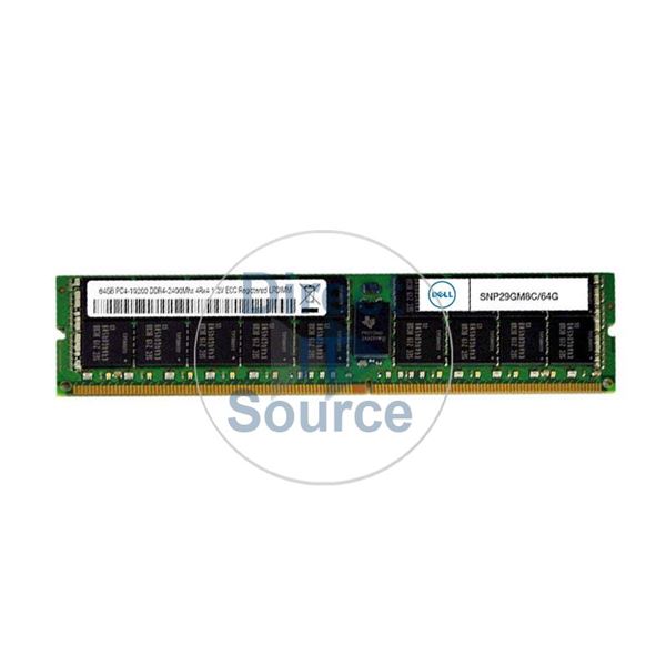 Dell SNP29GM8C/64G - 64GB  DDR4 PC4-19200 ECC Load Reduced 288-Pins Memory