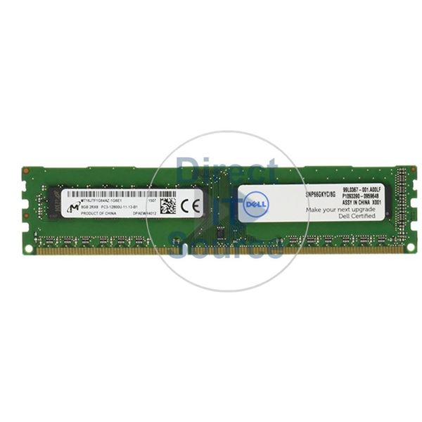 Dell SNP66GKYC/8G - 8GB DDR3 PC3-12800 Non-ECC Unbuffered 240-Pins Memory