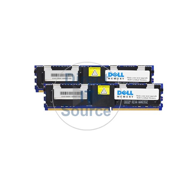 Dell SNP9F035C/8G - 8GB 2x4GB DDR2 PC2-5300 ECC Fully Buffered 240-Pins Memory
