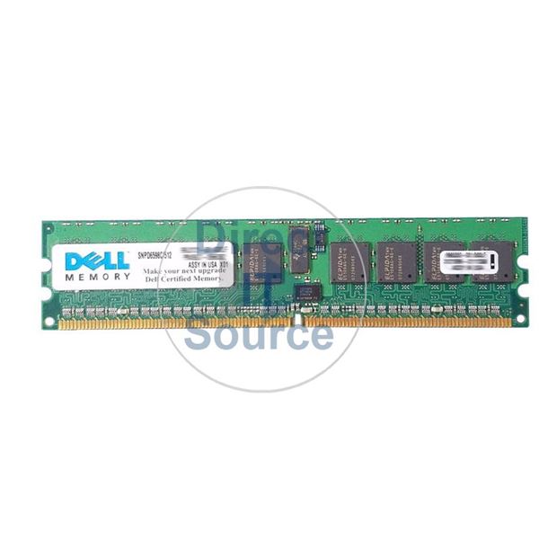 Dell SNPD6598C/512 - 512MB DDR2 PC2-3200 ECC Registered 240-Pins Memory