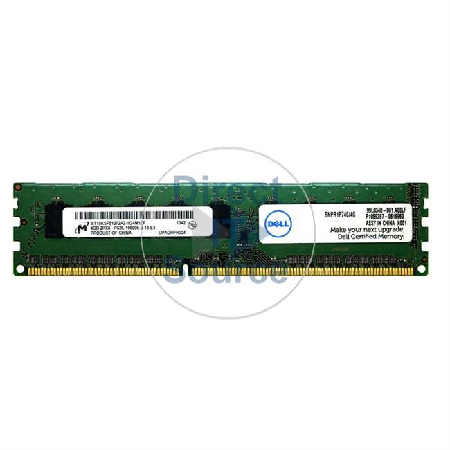 Dell SNPR1P74C/4G - 4GB DDR3 PC3-10600 ECC Unbuffered 240-Pins Memory