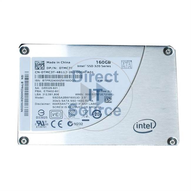 Intel SSDSA2BW160G3D - 160GB SATA II 2.5" SSD