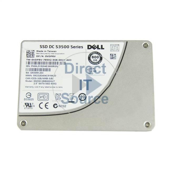 Intel SSDSC2BB800G4T - 800GB SATA 6.0Gbps 2.5" SSD