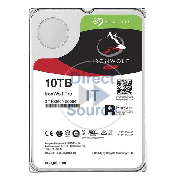 Seagate ST10000NE0004 - 10TB  7.2K SATA 6.0Gbps 3.5" 256MB Cache Hard Drive